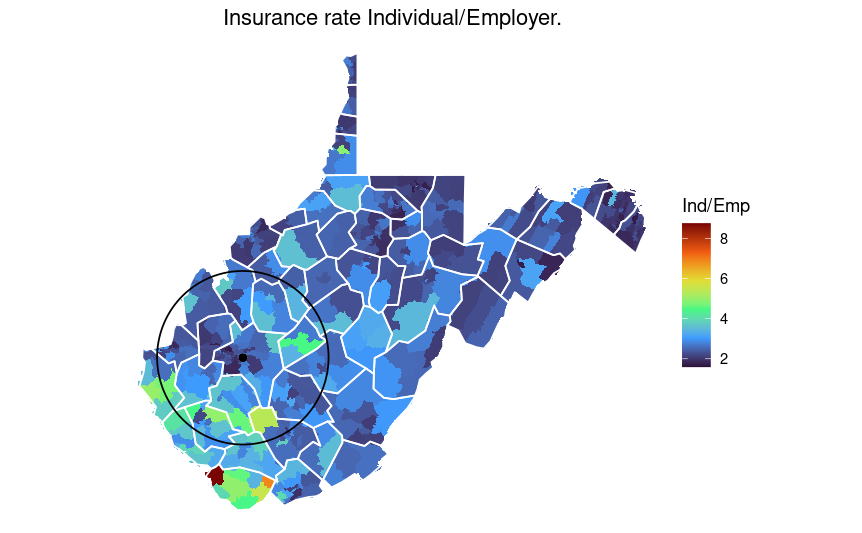 ration of ind/emp Health coverage